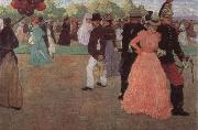 Henri Evenepoel Sundy in the Bois de Boulogne painting